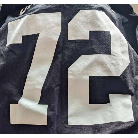 NFL Large Superbowl Champions XLII Osi Umenyiora 72 Long Sleeve Black Shirt - Picture 9 of 11